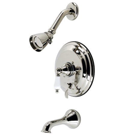 Kingston Brass KB36360PL Tub and Shower Faucet, Polished Nickel KB36360PL